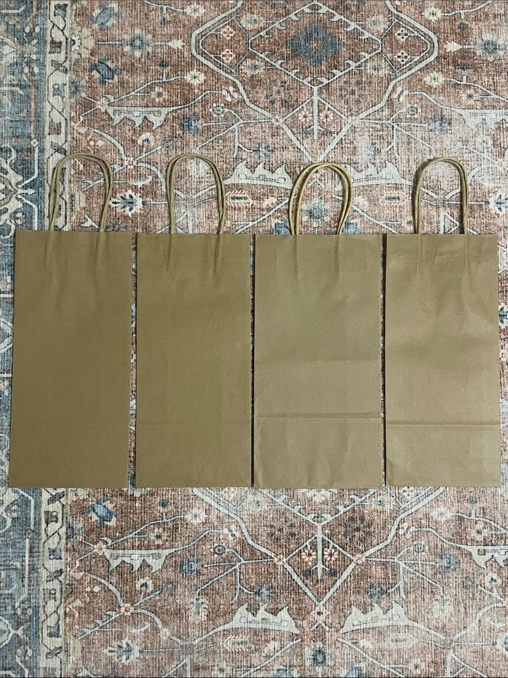 Bundle Set of 21 Different Sized Natural Brown Colored Party Gift Bags Multipack